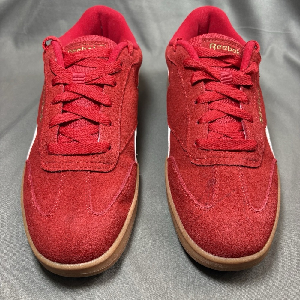 Reebok Galaxy 7 Women Size 8 Red Athletic Leather Walking Shoes Sneakers - Picture 6 of 9